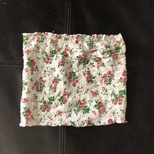 Floral tube top